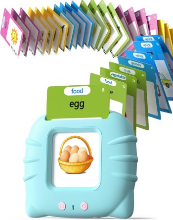Talking Flash Cards for Toddler 1 2 3 4 Year Olds, Language Learning Toys, Pocket Speech Therapy Toys, Autism Toys, Montessori Toys with 224 Words, Children’s Sensory Educational Toys