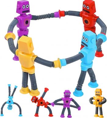 Suction Cup Robot Toy,Robot Toys,Robot Toys for Kids 3-5 5-7,pop Tubes Robots,Suction Cup Toys,Mini... Suction Cup Robot Toy,Robot Toys,Robot Toys for Kids 3-5 5-7,pop Tubes Robots,Suction Cup Toys,Mini...
