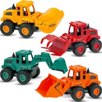 Beestech Construction Toys for 3 Years Old Boys Girls Kids, Friction Powered Construction...