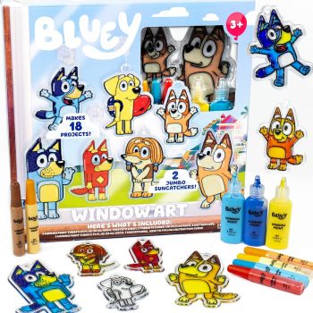 Bluey Window Art Suncatchers for Kids, Window Art Kit, Great Suncatchers Kit for...