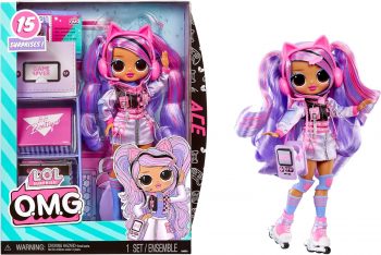LOL Surprise OMG Ace Fashion Doll with 15 Surprises Including Gaming Themed Fashions and Accessories... LOL Surprise OMG Ace Fashion Doll with 15 Surprises Including Gaming Themed Fashions and Accessories...