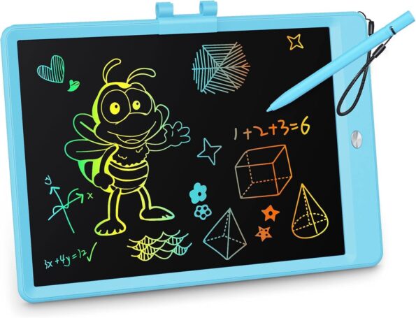 KOKODI LCD Writing Tablet, Gifts for 3 Years Old Boys and Girls，10 Inch Colorful Doodle Board Drawing Tablet, Erasable Reusable Electronic Drawing Pads, Educational and Learning Toys for Kids